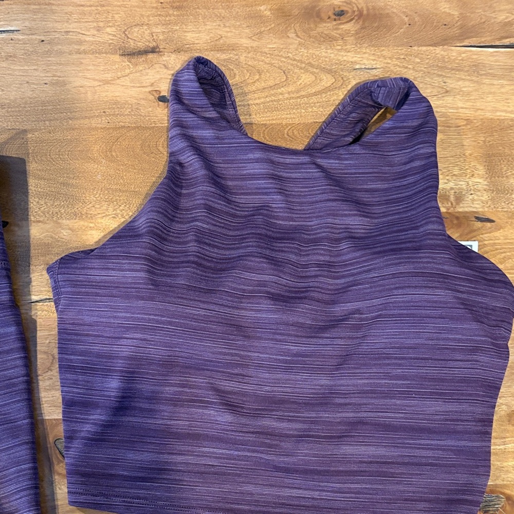 Athleta size M salutations capris Purple Activewear Set